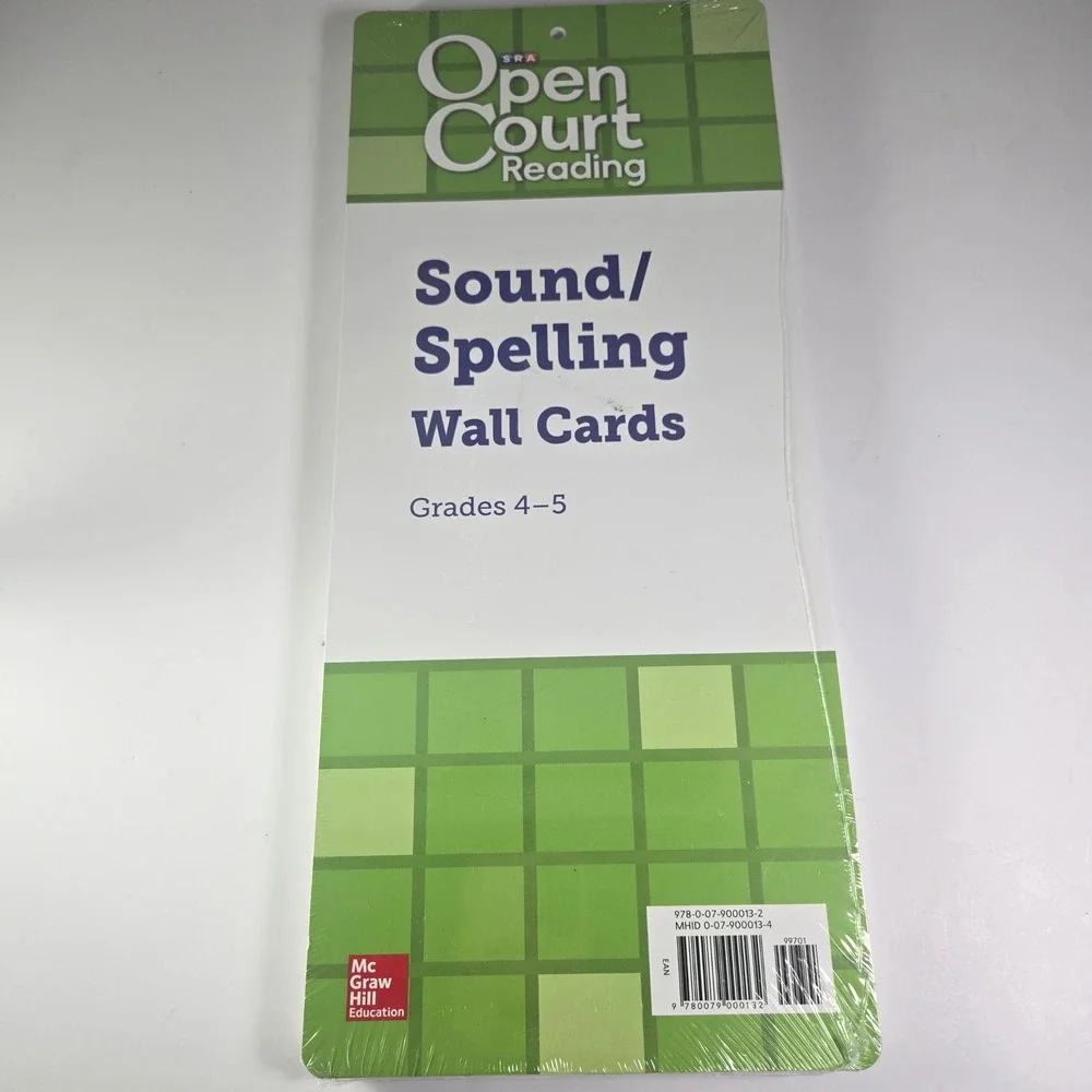 Open Court Reading Grades 4-5‎ Sound/Spelling Wall Cards, New Wrapped Full Size